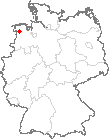 Karte Hesel, Ostfriesland